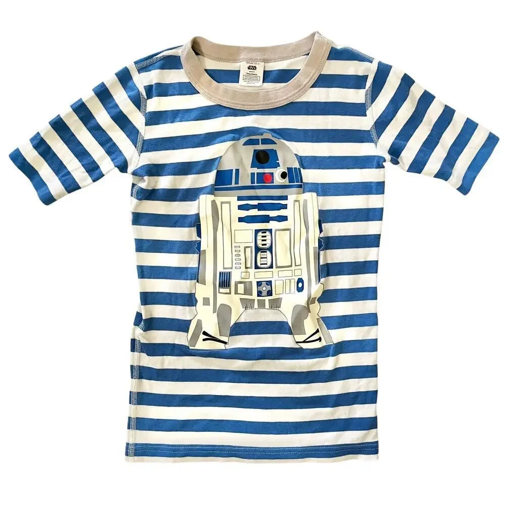 Hanna Andersson R2D2 Star Wars Organic Cotton 2-Piece Kids Pajamas Size 12